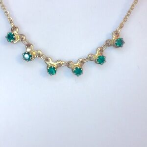 Chic Gold and Green Necklace